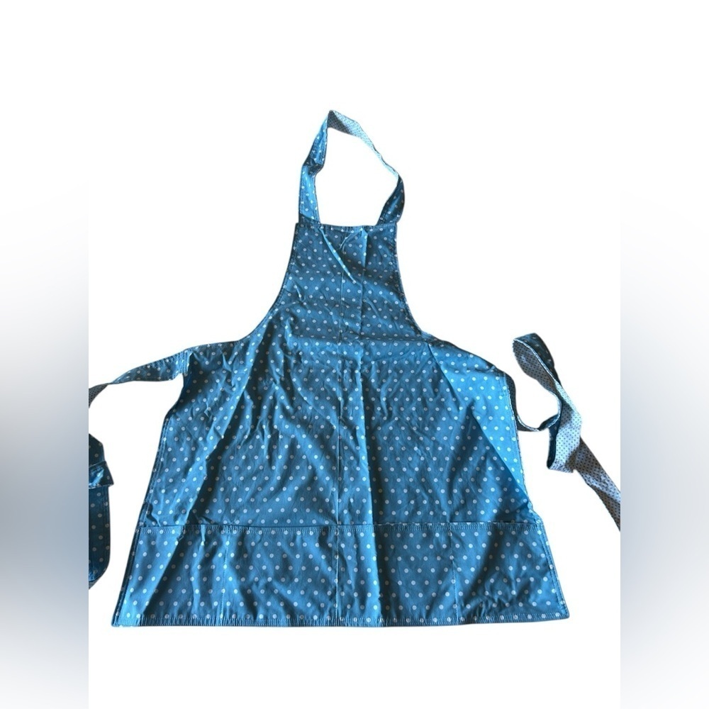 Blue Polka Dot Apron